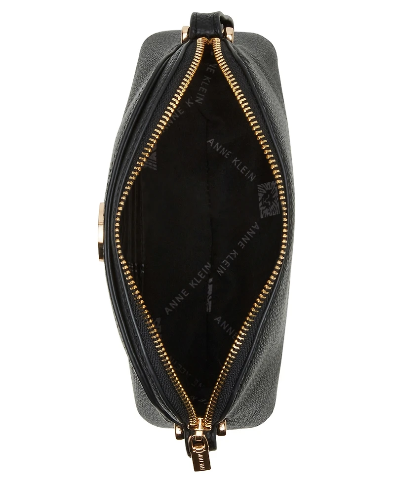 Anne Klein Dome Zip Top Detachable Card Case Crossbody Bag