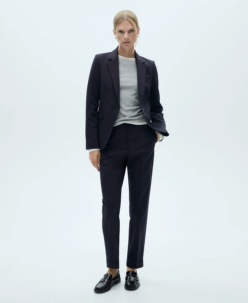 Mango Women's Straight Suit Pants