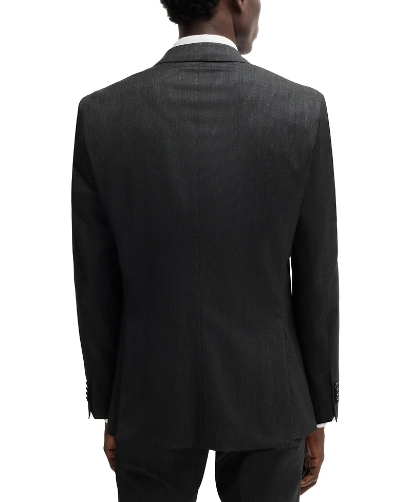 Boss by Hugo Boss Men's Micro-Patterned Slim-Fit Suit