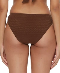 Trina Turk Women's Glimmer Buckle Hipster Bikini Bottoms
