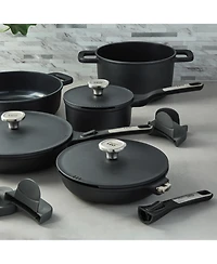 BergHOFF Leo Phantom 8pc Nonstick Ceramic Cookware Set, Recycled