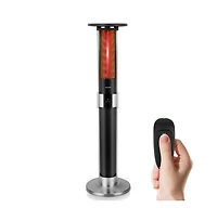 SereneLife 1500W Electric Patio Heater with Remote Control and Disco Light