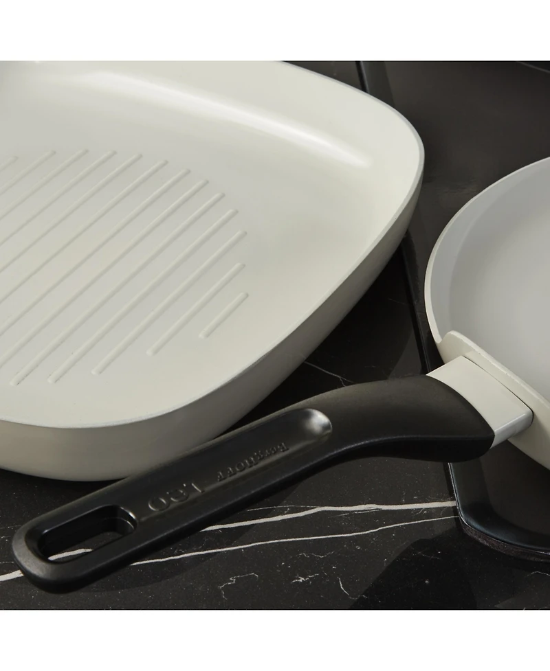 BergHOFF Leo Glints 3pc Ceramic Nonstick Cookware Set, Spirit, Recycled