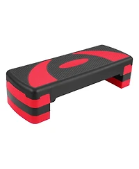 BalanceFrom Fitness Adjustable Workout Aerobic Step Platform Trainer w/Raisers