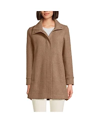 Lands' End Women's Petite Boucle Fleece Coat