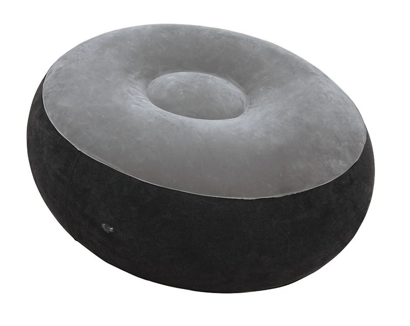 Intex Lounge Chair /w Cup Holder & Ottoman Set (2 Pack) 120V Air Pump