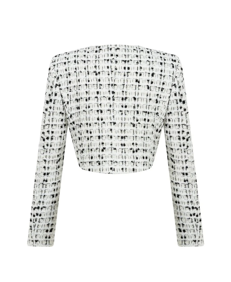 Nocturne Women's Tweed Crop Jacket