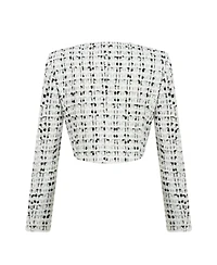 Nocturne Women's Tweed Crop Jacket