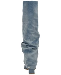 Guess Women's Geima Knee-High Foldover Slouch Tall Block Heel Dress Boots