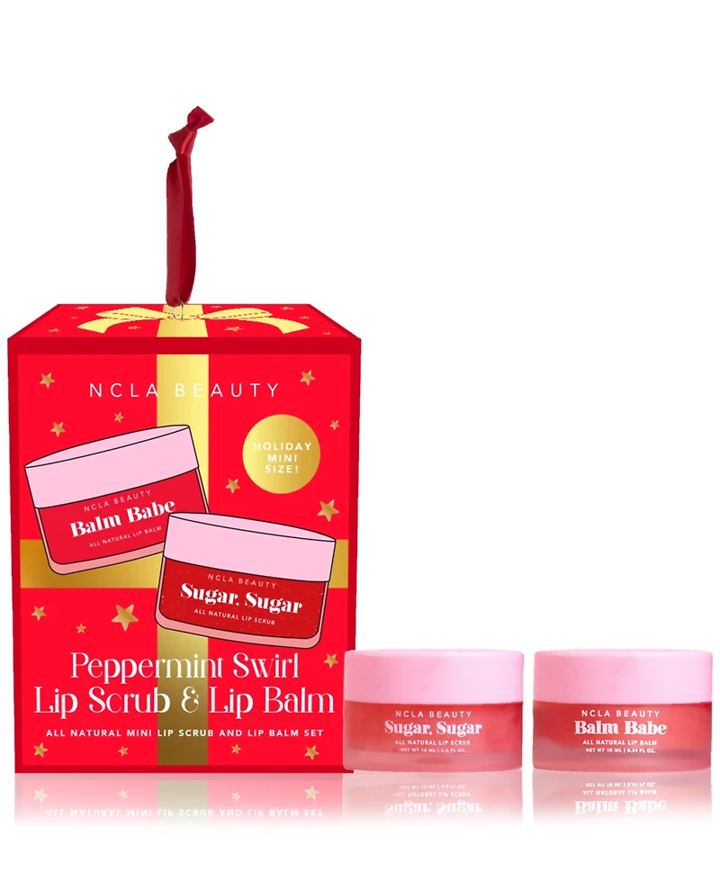 Ncla Beauty 2-Pc. Peppermint Swirl Lip Scrub & Lip Balm Ornament Set