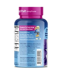 Smurfs Memory & Focus Gummies, Phosphatidylserine & Vitamin B12 Berry Flavored