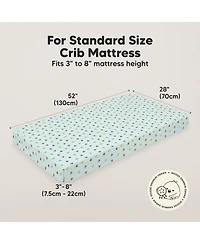 KeaBabies 2pk Fitted Crib Sheets for Boys, Girls, Baby Sheet, Standard Nursery Sheet Cover