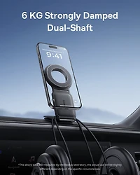 Baseus Magnetic Car Phone Mount Wireless Car Mount Fast Charge Charging Station,C02 Mega