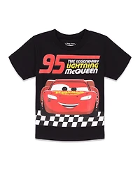Disney Little Boys Lion King Cars T-Shirt and Mesh Shorts Outfit Set to (18 Months - 10-12)