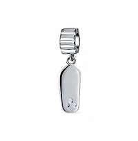 Bling Jewelry Tropical Vacation Flip Flop Sandal Charm Bead .925 Sterling Silver