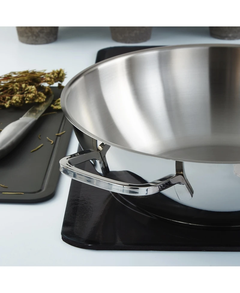 BergHOFF DiNA Helix 2pc Recycled 18/10 Stainless Steel Stir Fry Cookware Set