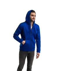 Mio Marino Men's Premium Zip-Up Hoodie for Men with Smooth Silky Matte Finish & Cozy Fleece Inner Lining Sweater Hood