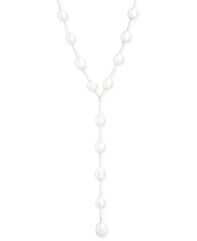 Emily in Paris Gold-plated Freshwater Pearl 16" Lariat Necklace