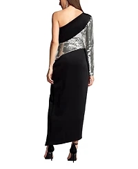 Tadashi Shoji Women's Foxie One-Shoulder Gown
