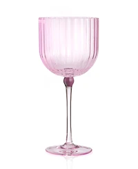 Qualia Glass Cranberry Goblets, Set of 4