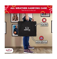 Swooc Games - King Toss | Giant Ring Toss Game for Kids and Adults (4 x 4ft) | Weatherproof Giant Outdoor Games for Adults and Family