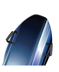 Slippery Racer Downhill Falcon Kids Foam Toboggan Snow Sled, Midnight (2 Pack