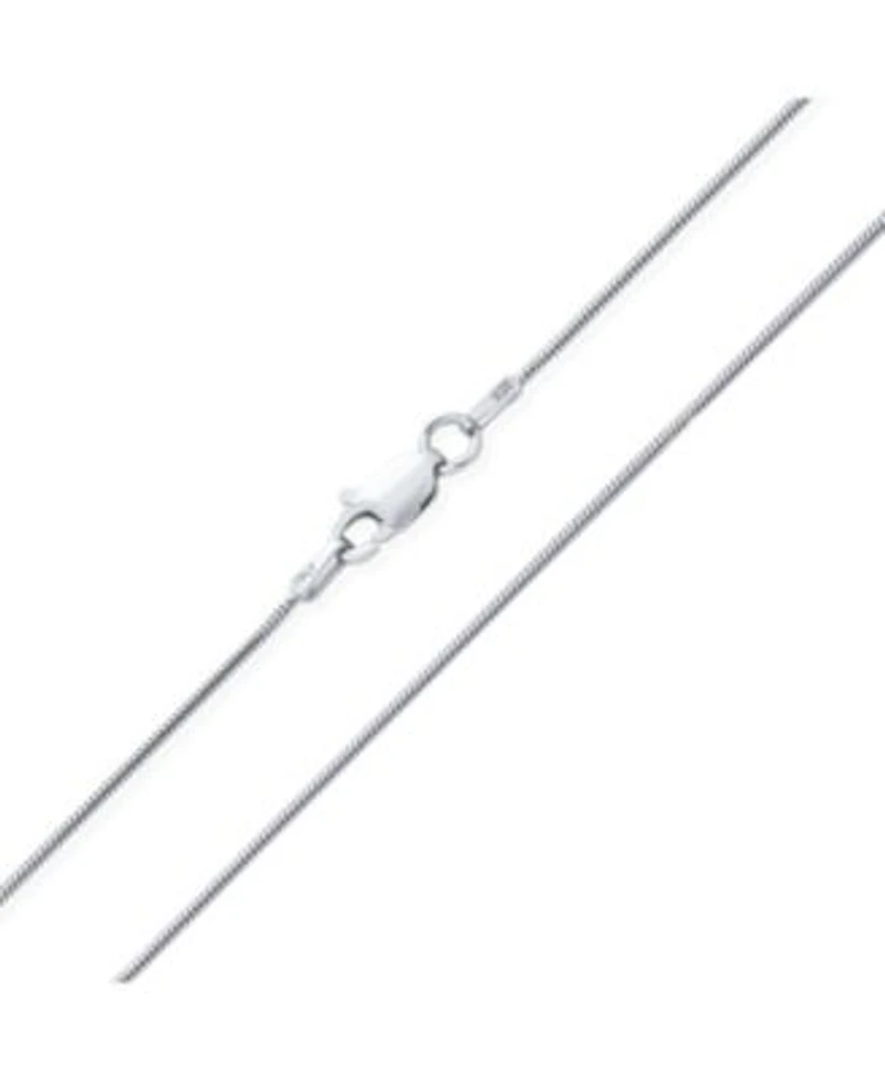 Bling Jewelry Flexible Strong 1.5mm .925 Sterling Silver Magic 8 Sided Snake Chain Necklace Women