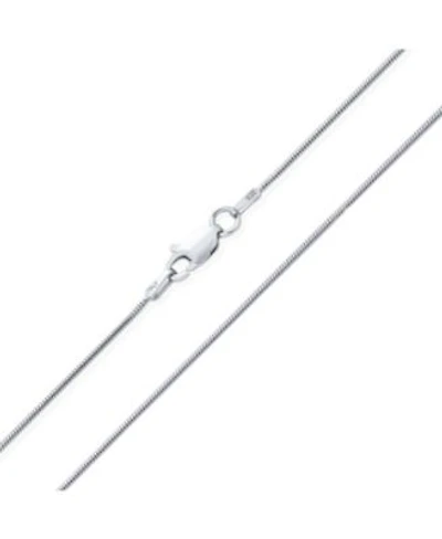 Bling Jewelry Flexible Strong 1.5mm .925 Sterling Silver Magic 8 Sided Snake Chain Necklace Women