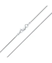 Bling Jewelry Flexible Strong 1.5mm .925 Sterling Silver Magic 8 Sided Snake Chain Necklace Women
