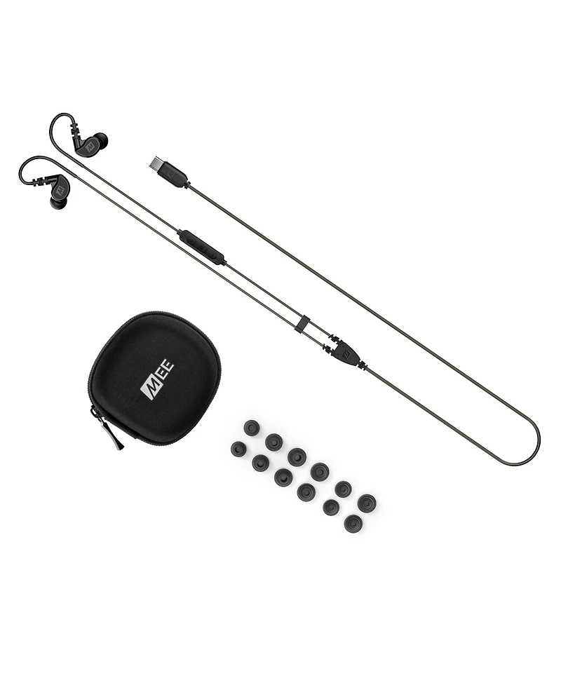 Mee audio M6 In-Ear Sports Headphones w/ Memory Wire & Headset (Usb-c Plug)