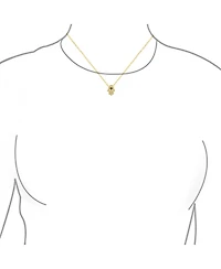 Bling Jewelry Turkish Amulet Talisman Delicate Dainty Evil Eye Hamsa Hand Of Fatima Of God Pendant Necklace Cubic Zirconia Cz 14K Yellow Gold Plated .