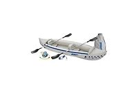 Sea Eagle 3 Person Inflatable Kayak Canoe w/ Paddles & Repair Kit (Open Box