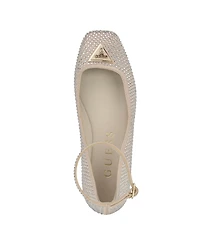 Guess Women's Levvise Square Toe Ballet Flat
