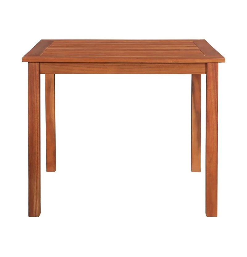 vidaXL Patio Table 33.5"x33.5"x29.1" Solid Acacia Wood