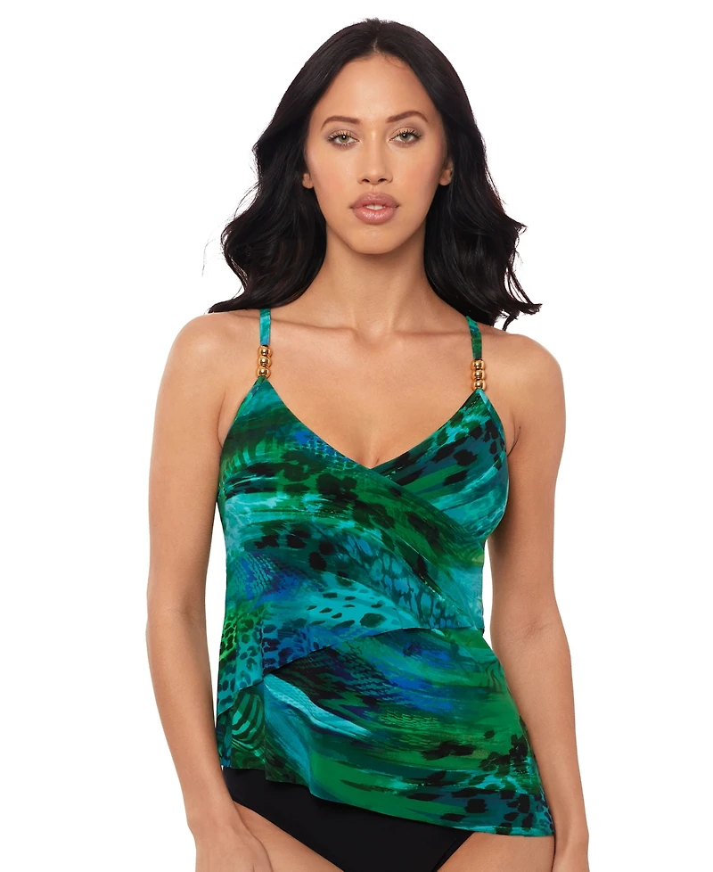 Magicsuit Women's Margarita Elsa Printed Underwire Tankini Top