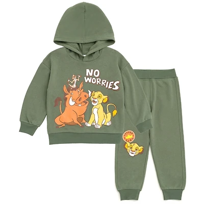 Disney Toddler Boys Lion King Fleece Pullover Hoodie and Pants Outfit Set to (18 Months - 10-12)