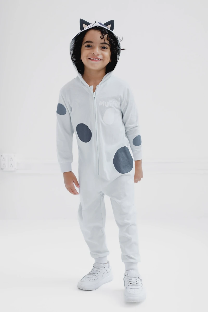 Bluey Toddler Boys Zip Up Cosplay Coverall
