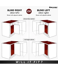 Rev-a-Shelf 15'' Pullout Blind Corner Kitchen Cabinet Organizer, 5PSP-15-cr