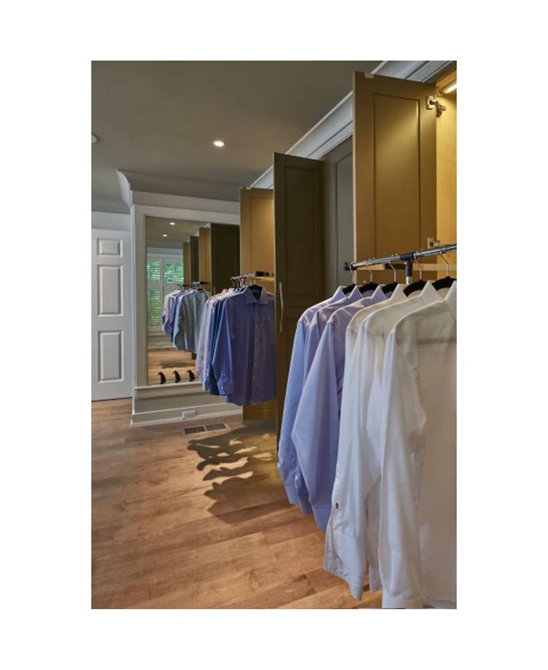 Rev-a-Shelf 26" - 35" Adjustable Pulldown Closet Rod, Chrome, Cpdr-2635