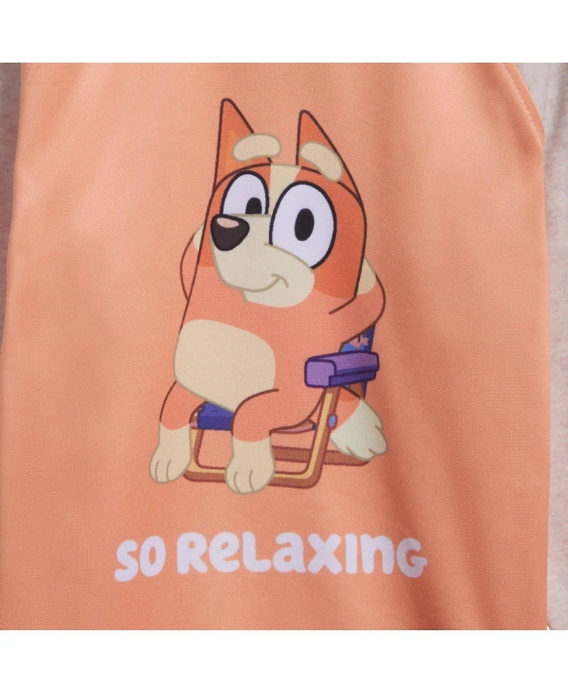 Bluey Toddler Boys Fleece Sweatshirt and Cotton Gauze Hat