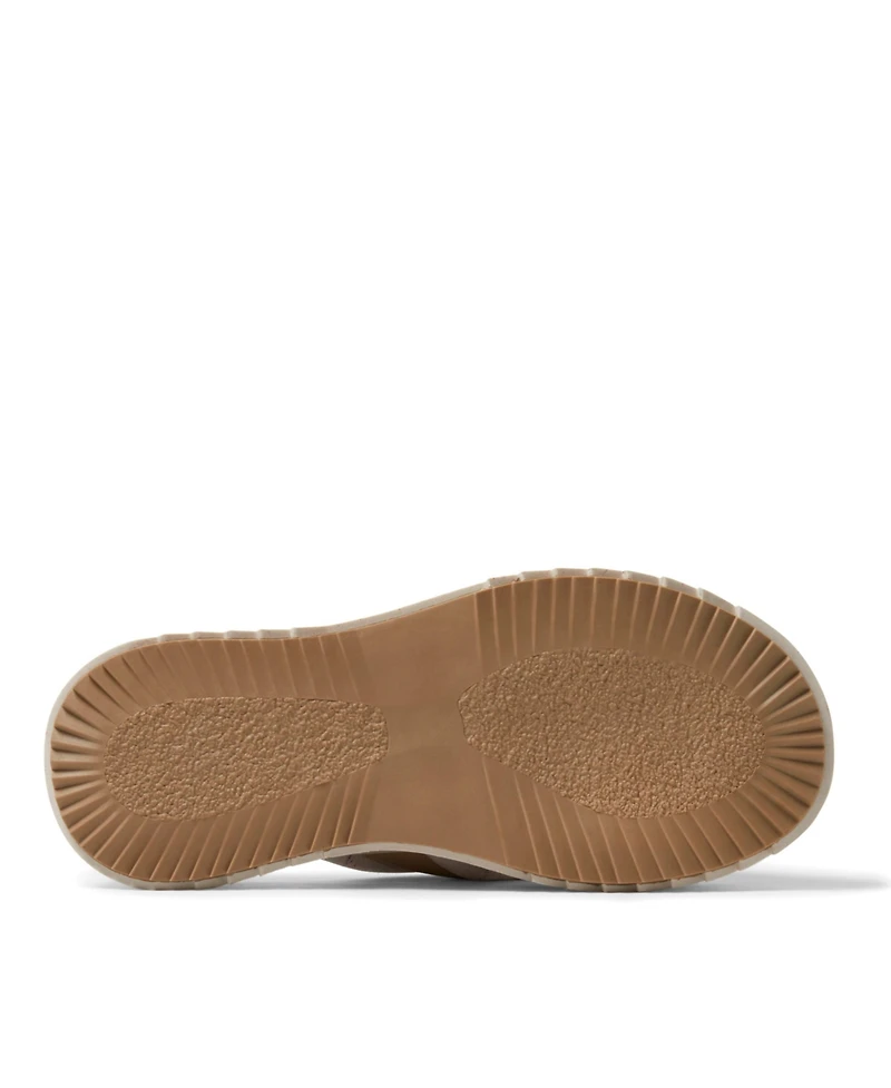 Dearfoams Women's Daisy Cross Strap Platform Sandal