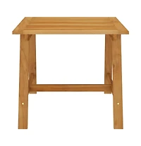 vidaXL Patio Dining Table 34.6"x34.6"x29.1" Solid Acacia Wood