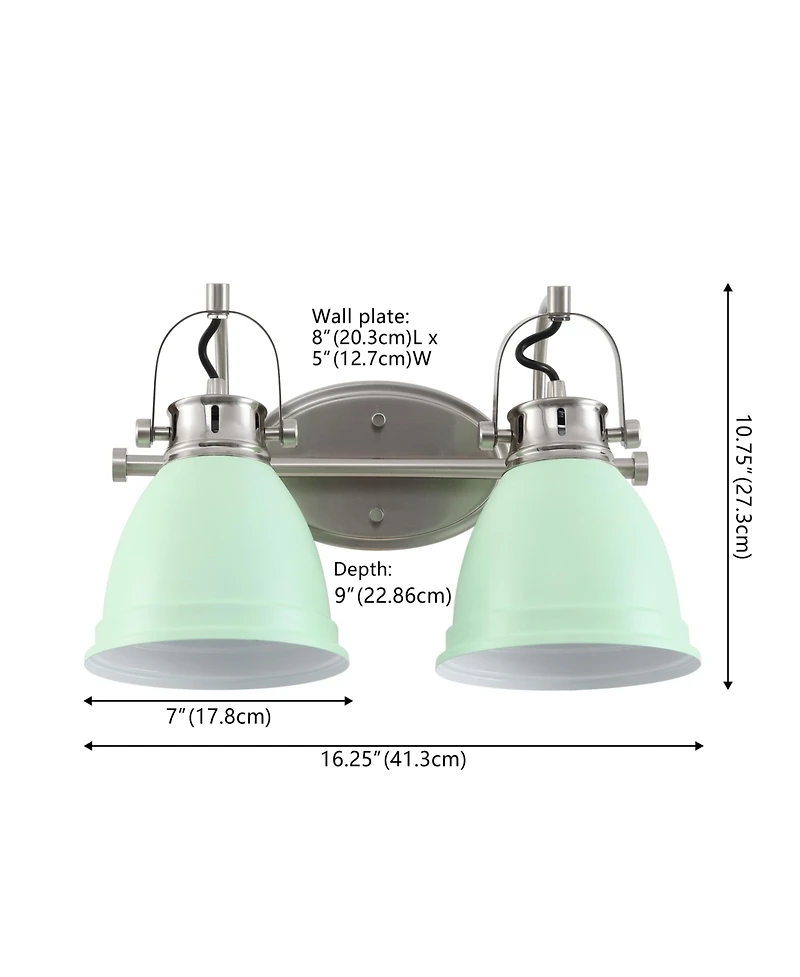 Jonathan Y Phineas -Light Adjustable Farmhouse Bohemian Iron Led Vanity Light
