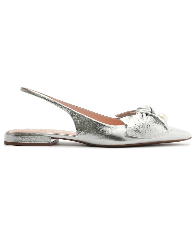 Arezzo Women's Mother of Pearl Ballet Flats