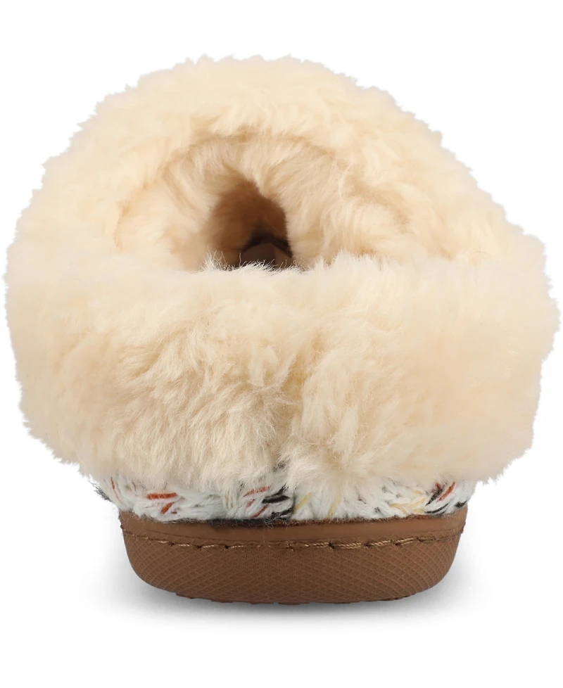 Journee Collection Women's Adiah Round Toe Knitted Clog Slippers