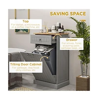 Slickblue Kitchen Tilt-Out Trash Bin Cabinet Stylish and Convenient Waste Management Solution