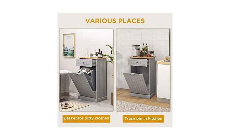 Slickblue Kitchen Tilt-Out Trash Bin Cabinet Stylish and Convenient Waste Management Solution