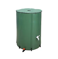Slickblue 132 Gallon Folding Rain Barrel Portable Water Collector for Sustainable Gardening