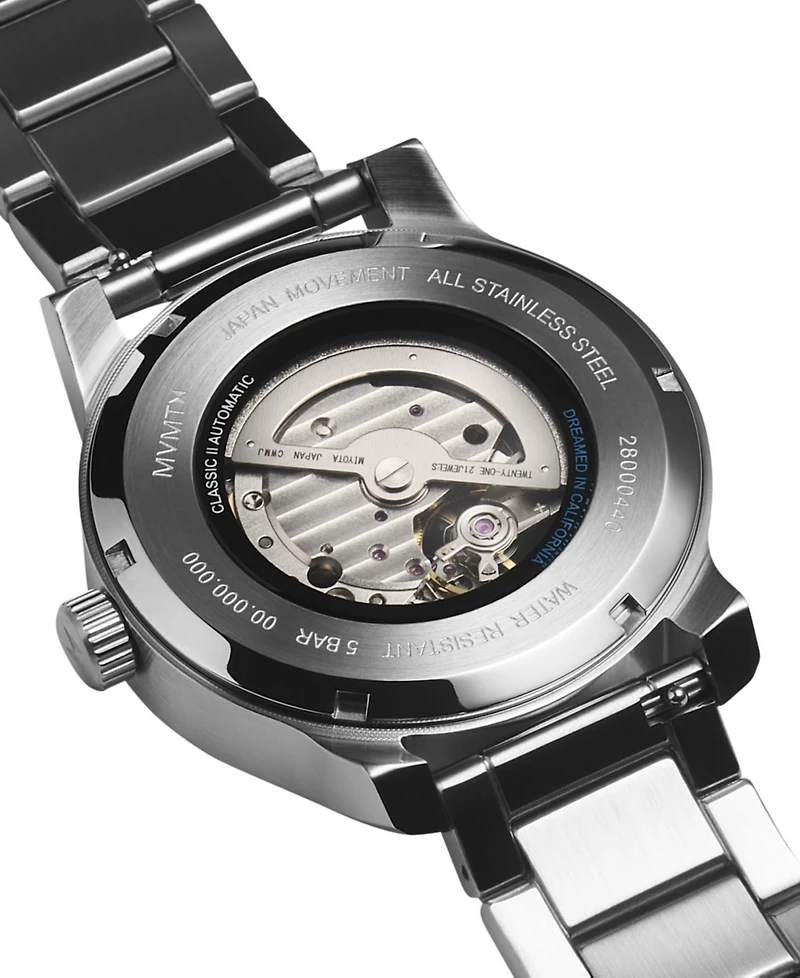 Mvmt Men's Classic Ii Automatic Silver-Tone Stainless Steel Watch 42mm