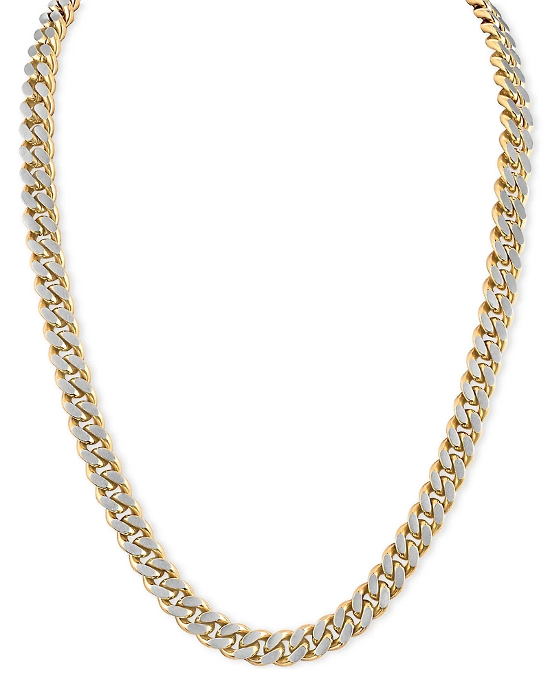 Bulova Two-Tone Stainless Steel Classic Chain 24" Necklace